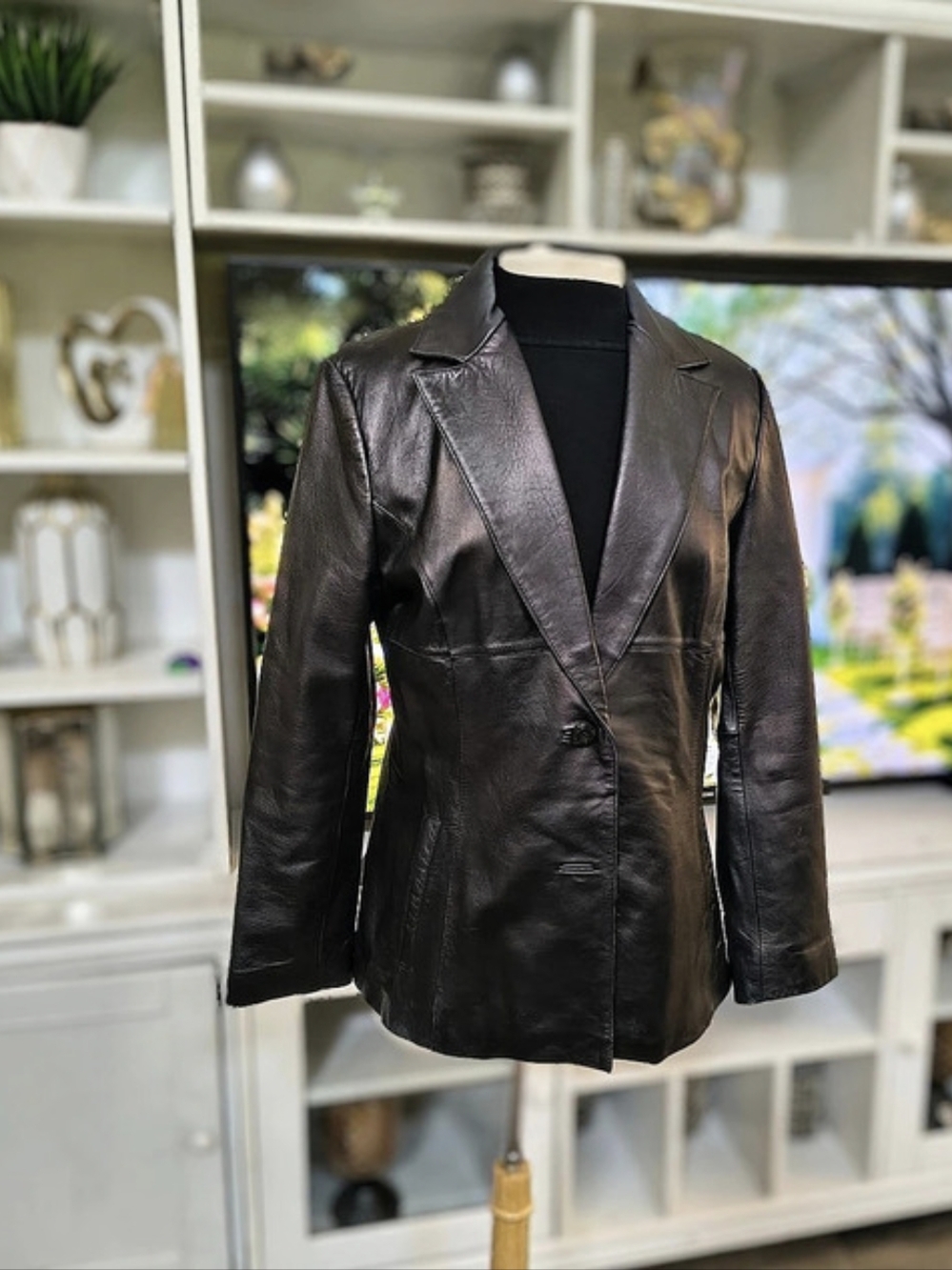Wilson's Leather Jacket Black Size 16W Like New